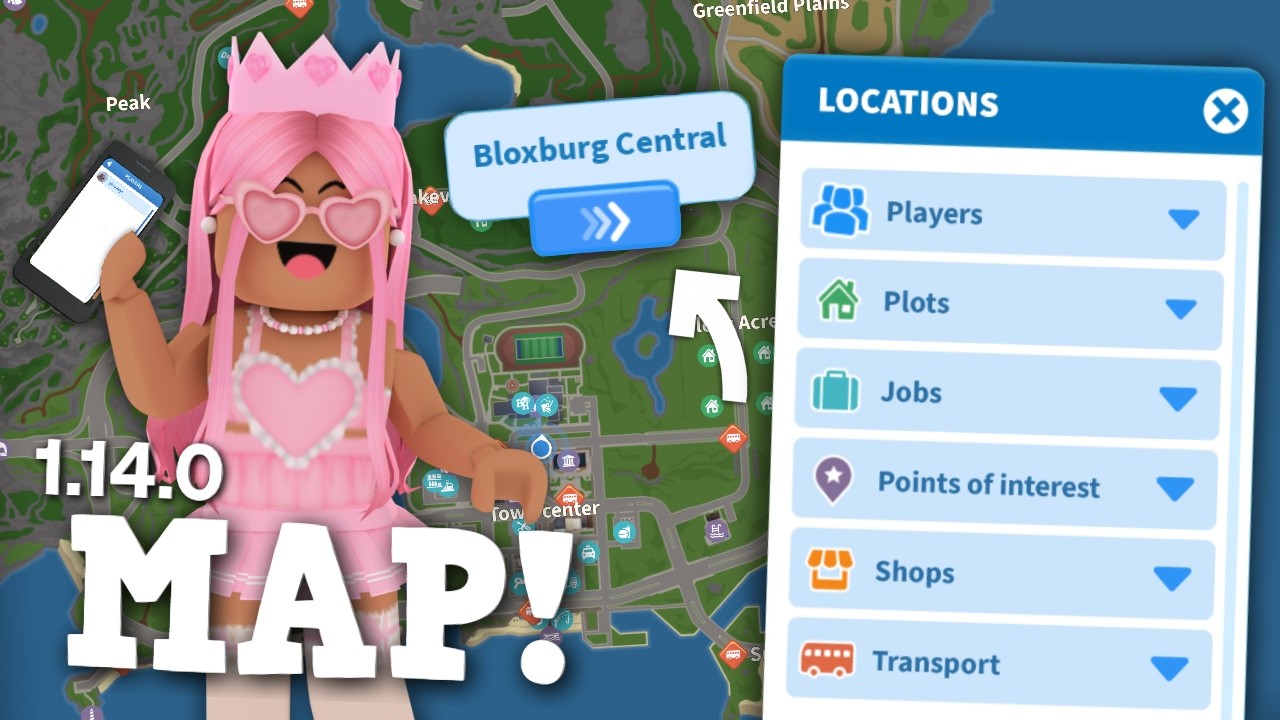 BLOXBURG MINIMAP UPDATE! NEW TELEPORTING, MAP AND MORE!