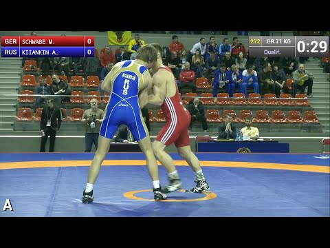 Qualification GR - 71 kg: Aleksei  KIIANKIN (RUS) df. Maximilian  SCHWABE (GER) by TF, 10-0
