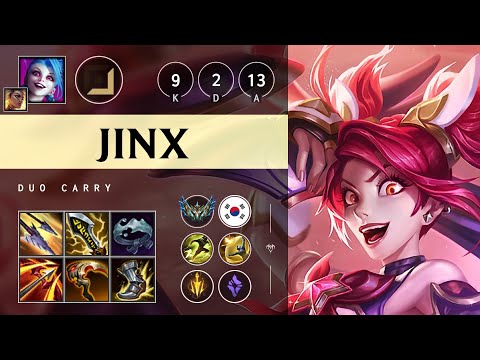 Jinx ADC vs Ezreal - KR Challenger Patch 25.07