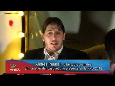 El "Gringo" Andrés Pelussi un viejo conocido de la Fiesta del Deporte