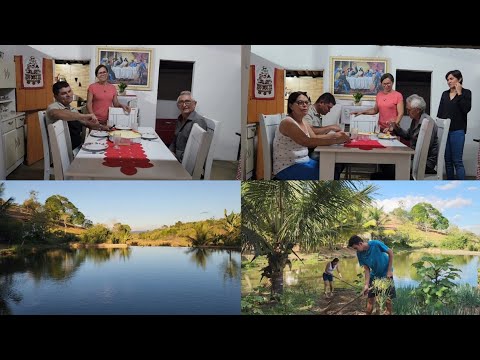 Simple Christmas dinner + working in the garden with my nephew Leonardo.