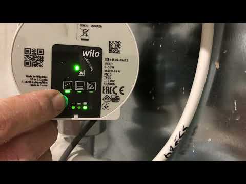 How to select the operating mode of the Wilo Para 25 7 Pump for underfloor heating