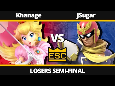 ESC 7 Losers Semi-Final - Khanage (Peach) Vs. JSugar (Captain Falcon) - SSBU Tournament
