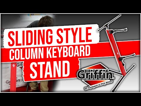 GRIFFIN Two Tier Column Keyboard Stand – Mic Boom 2 Arm Double Mount Studio Gear image 15