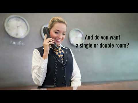 English Conversation : Booking a hotel room