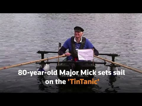 80-year-old Major Mick sets sail on the ‘TinTanic’