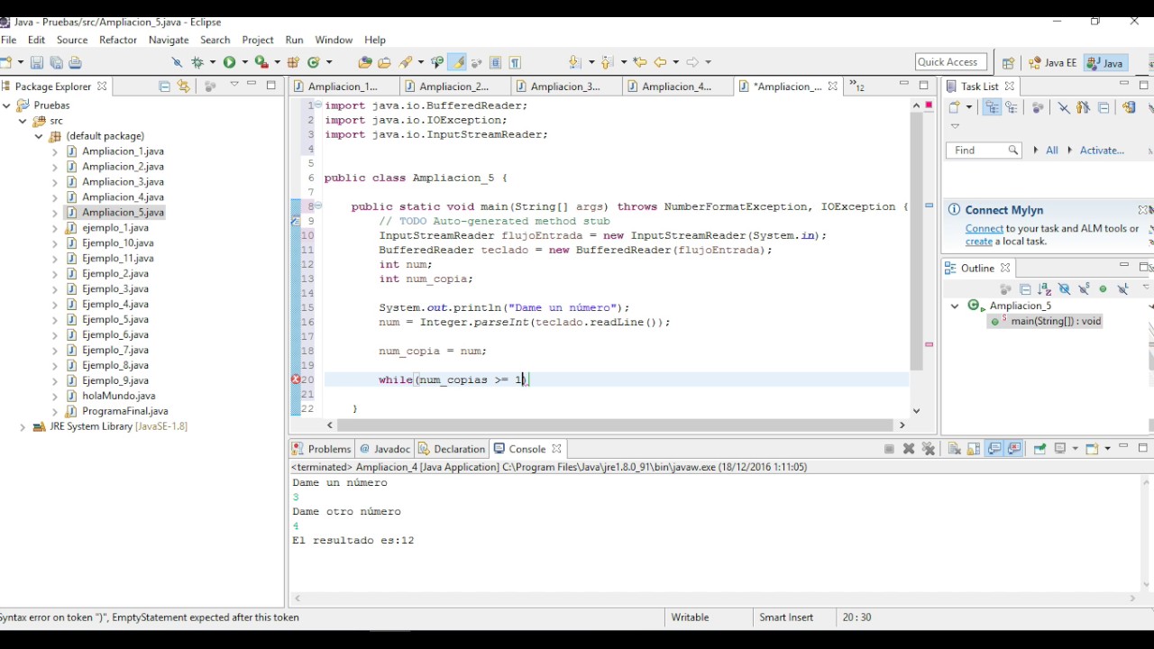 5 - Java ejercicios - Iniciación a la programación Java