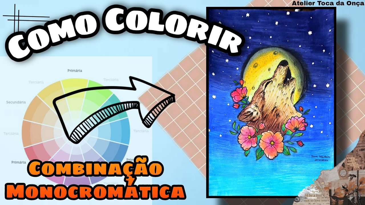 Watch Now Como Colorir do básico- COMBINAÇÃO MONOCROMÁTICA (DESENHO LOBO) Aprendendo a pintar com lápis de cor Como Colorir do básico- COMBINAÇÃO MONOCROMÁTICA (DESENHO LOBO) Aprendendo a pintar com lápis de cor