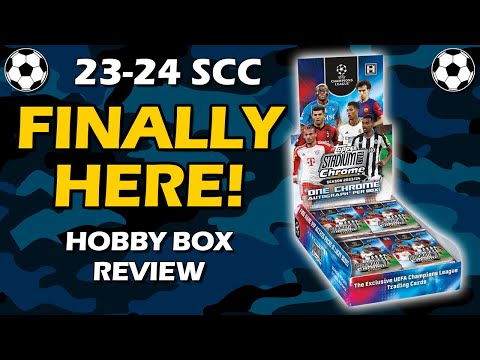 FINALLY SCC! 2023-24 Topps Stadium Club Chrome UEFA Hobby Box Soccer Review