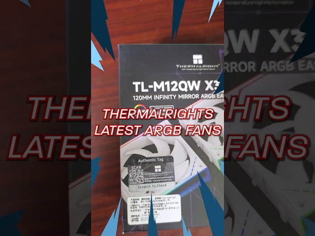 Vídeo relacionado con Thermalright TL-M12QR X3 - Ventiladores de carcasa de hoja inversa de PC de 120 mm, cadena de margarita, 1500 rpm, ARGB, iluminación de espejos infinitos duales para construcción de juegos (paquete de