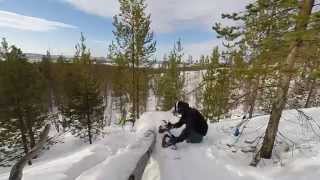 preview picture of video 'FREERIDE snowboard in Nickel [Сноуборд. п. Никель. Лес]'