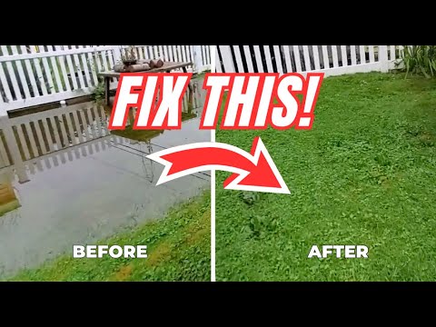 How To Build a Yard Drain System with NO SLOPE - Combo Installation
