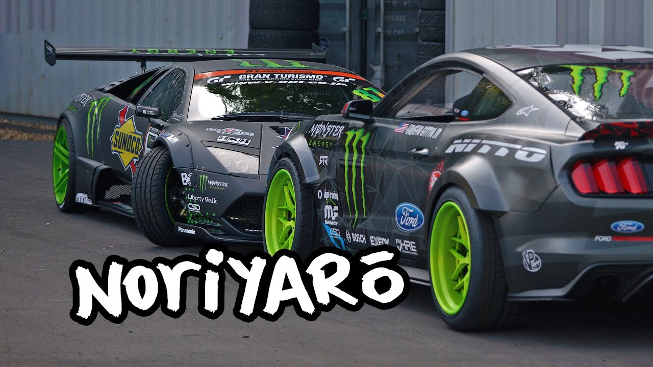 Monster Lamborghini and Mustang drift cars. Daigo Saito workshop tour