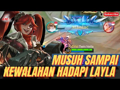 Layla Maniac! Underrated MM Carry The Game - Top 1 Global Layla by Twin Nella - Mobile Legend
