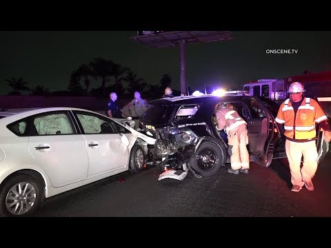 Officers Injured After Being Rear-Ended In Fountain Valley
