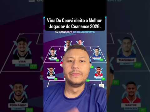 Vina Do Ceará eleito o Melhor Jogador do Cearense 2026. #Futebol