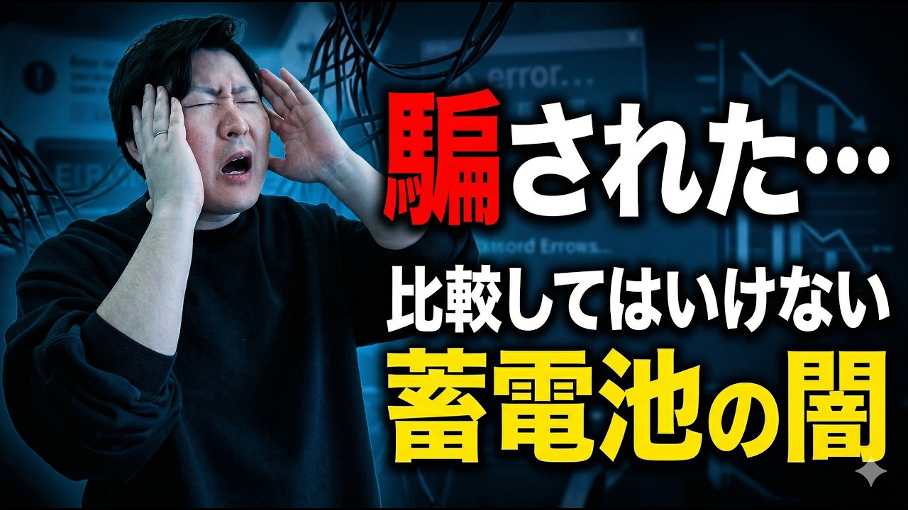 【謝罪】蓄電池の寿命比較は罠。JIS規格の抜け穴「5475回」の衝撃事実