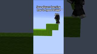 Java Vs Bedrock learning how to bridge #shorts