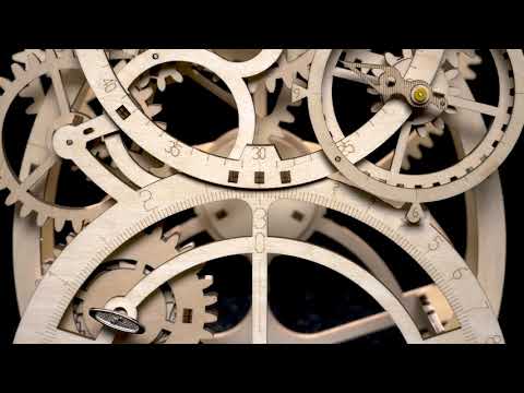 3D Puzzle Movement Assembled Wooden Pendulum clock - LK501