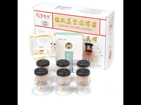 Moxibustion Vacuum Cupping Set Anti Cellulite Cup Chinese Medical Cupping Massage Therapy Moxa