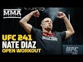 UFC 241: Nate Diaz Open Workout Highlights - MMA Fighting