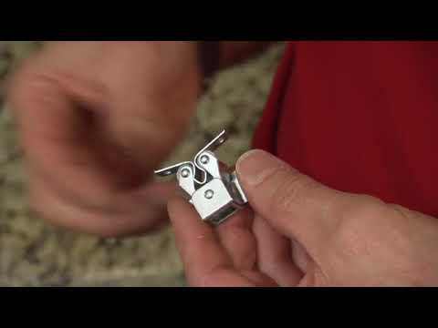 Part of a video titled Cabinet Double Roller Door Catch Installation Guide - YouTube
