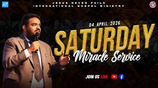 Download lagu 🔴🅻🅸🆅🅴 | Saturday Miracle Service - සෙනසුරාදා හාස්කම් මෙහෙය | 04 APR 2026 | Pas JB Samuel mp3