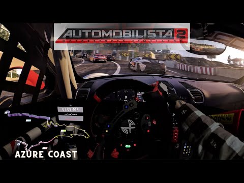 Automobilista 2 | Azure Coast Mod Track in the Porsche Cayman GT4 | Simagic Alpha Mini