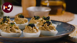 Los clásicos HUEVOS RELLENOS de ATÚN (ideales para llevar a cualquier parte)