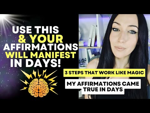 Your Affirmation Will Come True in DAYS - this works like magic!