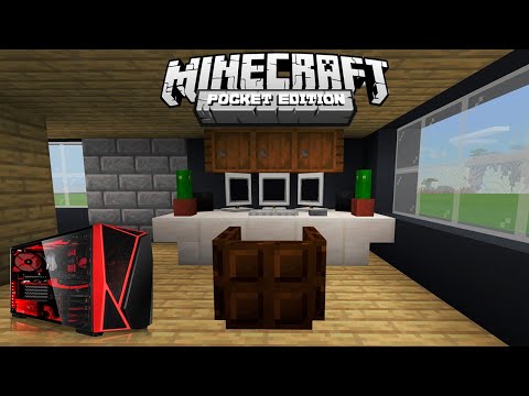 КАК ПОСТРОИТЬ ИГРОВОЙ КОМПЬЮТЕР В MINECRAFT PE БЕЗ МОДОВ? МАЙНКРАФТ BEDROCK EDITION (TUTORIAL)