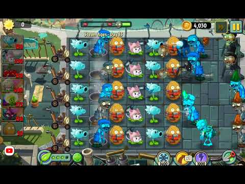 PvZ 2 Reflourished - Steam Ages - Day 13 - The defenses of cats