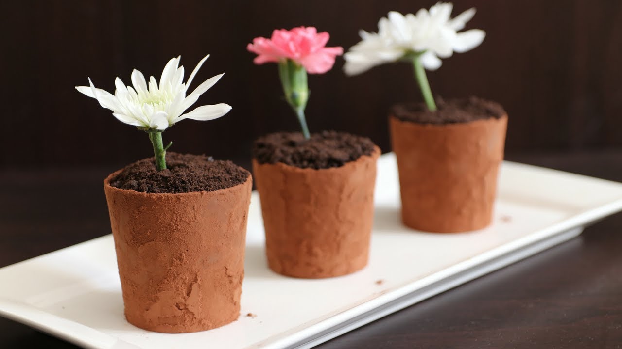 Flower Pot Dessert Recipe The Cooking Foodie