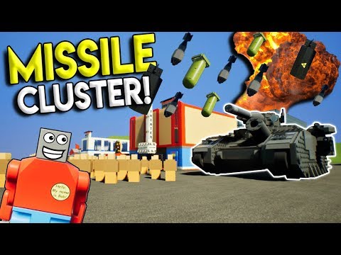 LEGO MISSILE CLUSTER TAKES OUT LEGO TOWN! - Brick Rigs Gameplay Challenge & Creation - Military Test