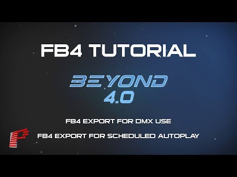 Pangolin FB4 Tutorial 3/3 - Using DMX and Autoplay feature