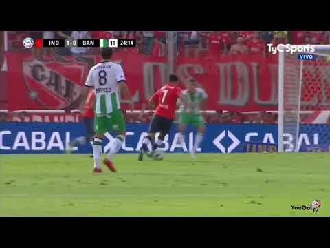 Gol de Independiente. Independiente 1-0 Banfield. Superliga Argentina