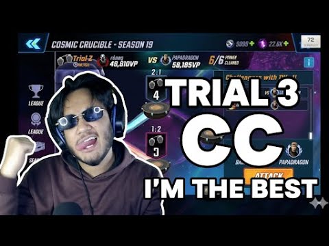 IM THE BEST 😎 | COSMIC CRUCIBLE | TRIAL 3 S19 | MARVELSTRIKEFORCE🔥
