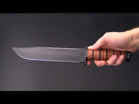 Kabar Brother Leather Handle Gpknives Manufacturer Kabar