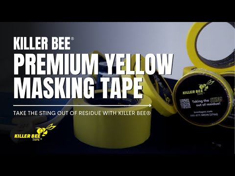 Is This the Best Outdoor Masking Tape? | Killer Bee® Premium Yellow Masking Tape