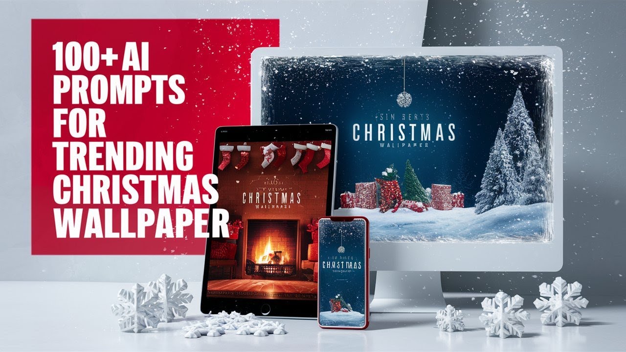 Create Stunning Christmas Wallpapers with 100+ AI Prompts | Trending Christmas Background Ideas 2024