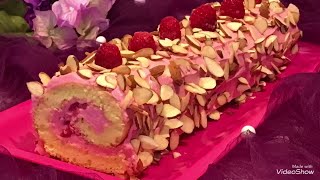 Rulet tvorog malina kremli raspberry roll cake
