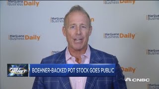 Boehner-backed pot stock goes public and heads higher on trading debut