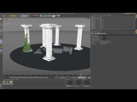 Cinema 4D Tutorial Creating A Temple Ruin Scene Intro