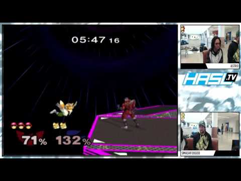 vsHsv1.03 – Astro (C Falcon) vs SmashFoxGod (Fox) – Losers Bracket – Melee