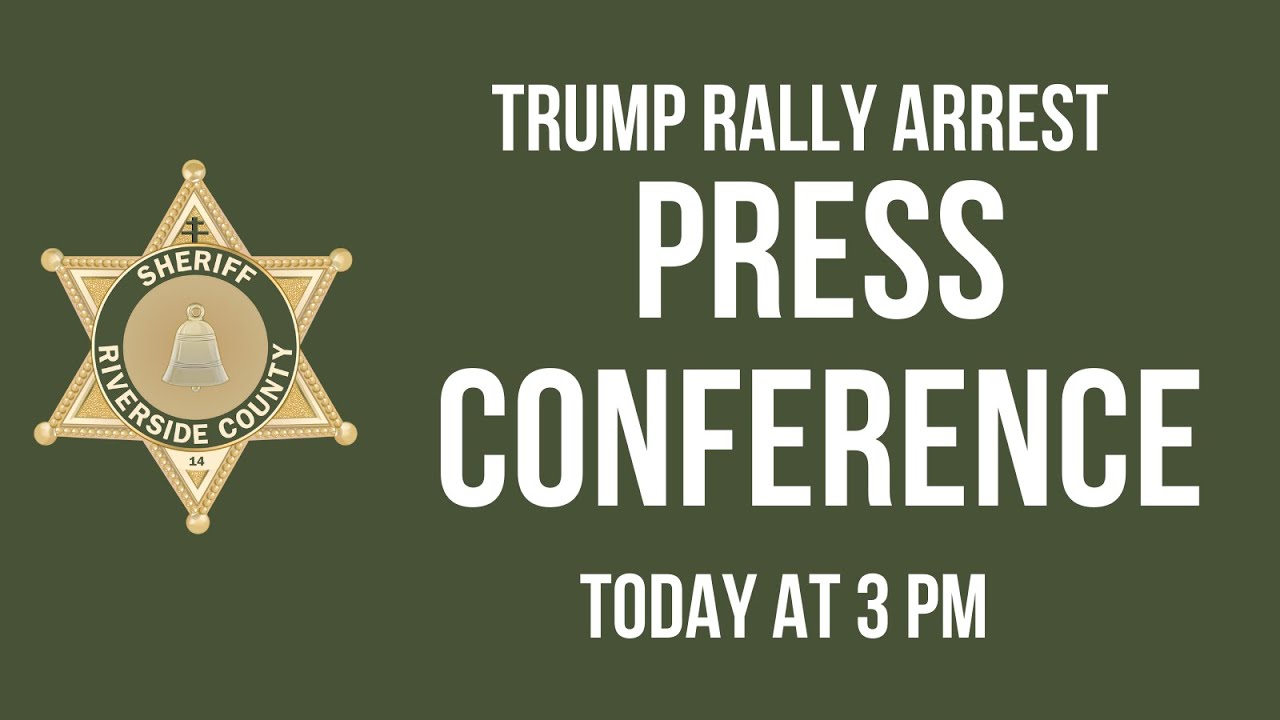 Trump Rally Arrest Press Conference - YouTube