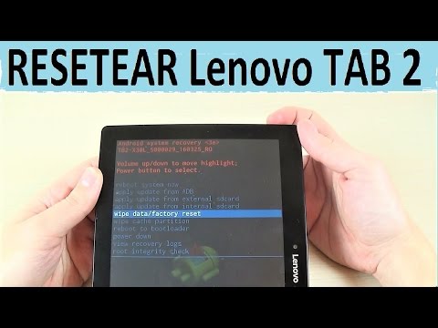 Como resetear un tablet Lenovo TAB 2 A10-30