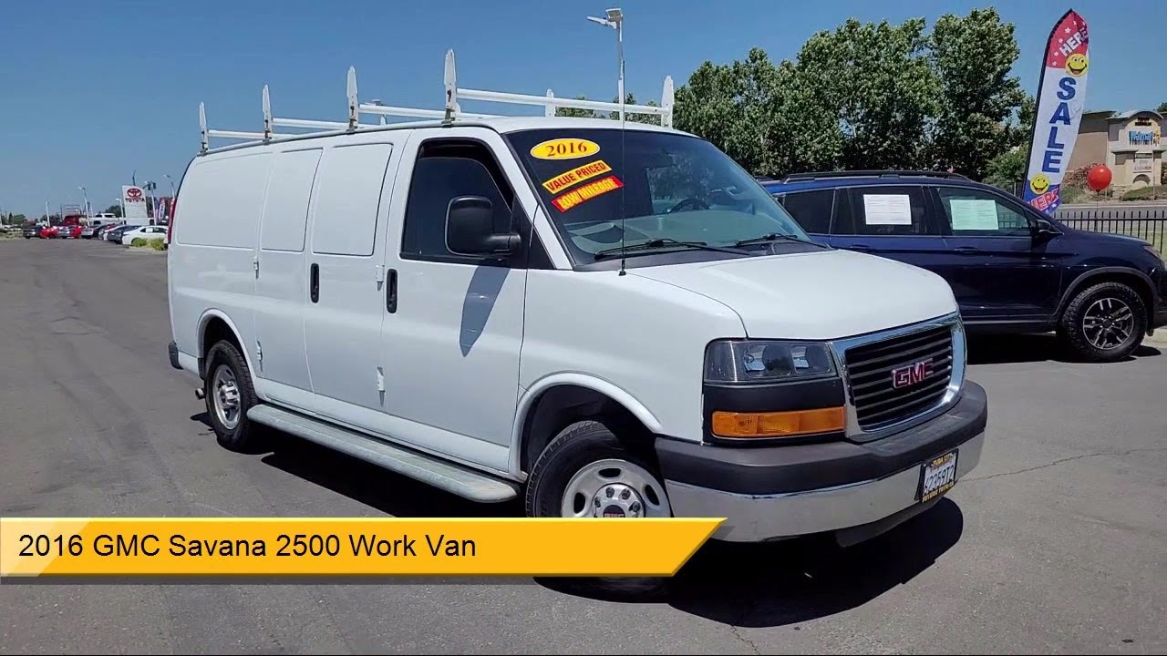 2016 GMC Savana 2500 Work Van 3D Cargo Van Yuba City ...