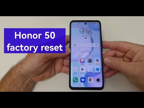 Honor 50 factory reset