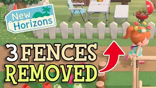 Animal Crossing New Horizons: 3 FENCES that were REMOVED from ACNH! (Fence Customisation Hints?)