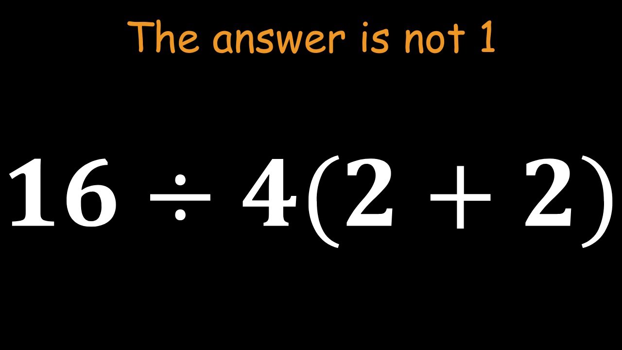 The Math Expression That Broke the Internet!